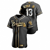 Braves 13 Ronald Acuna Jr. Black Gold 2020 Nike Flexbase Jersey Dzhi,baseball caps,new era cap wholesale,wholesale hats